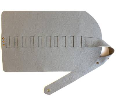 Karin Roll Leather Pen Holder Gray 10 Pieces - 1