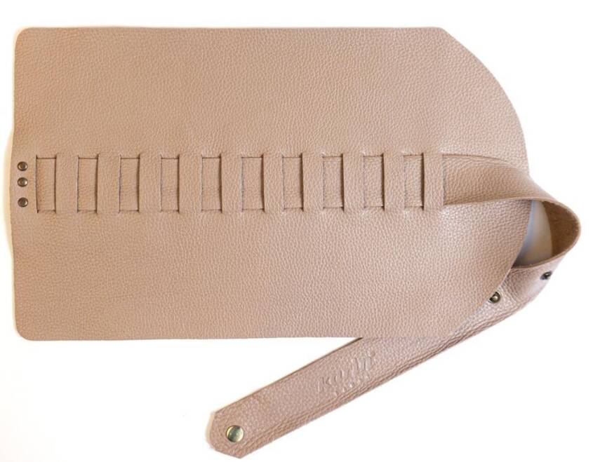 Karin Roll Leather Pen Holder Light Brown 10 Pieces - 1