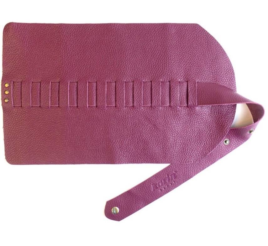Karin Roll Leather Pen Holder Purple 10 Pieces - 1