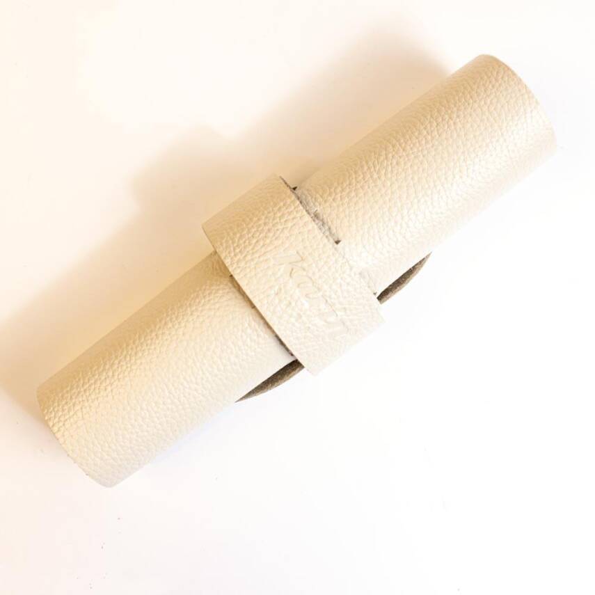 Karin Roll Leather Pen Holder White 10 Pieces - 2