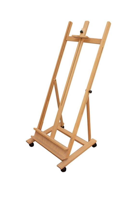 Karin Square-Legged 250 cm Beech Wood Workshop Easel - 2