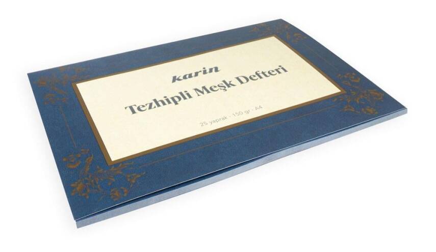 Karin Tezhipli Meşk Defteri No:1 A4 150 Gr 25 Yaprak - 2
