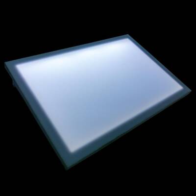 Karin White Wooden Illuminated Table 35X50 Cm - 3