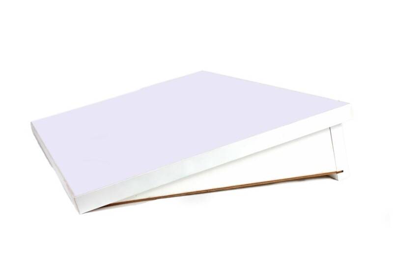 Karin White Wooden Illuminated Table 50x70 Cm - 1