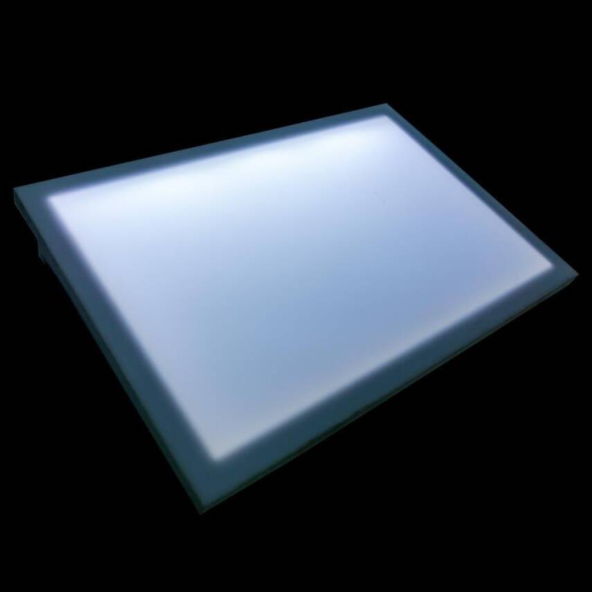 Karin White Wooden Illuminated Table 50x70 Cm - 3