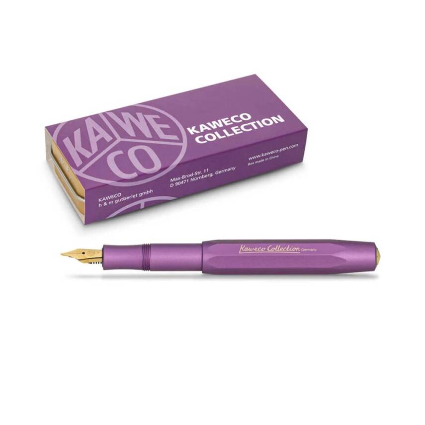 Kaweco AL Sport Collection Dolma Kalem Metalik Mor Medium Uç - 8