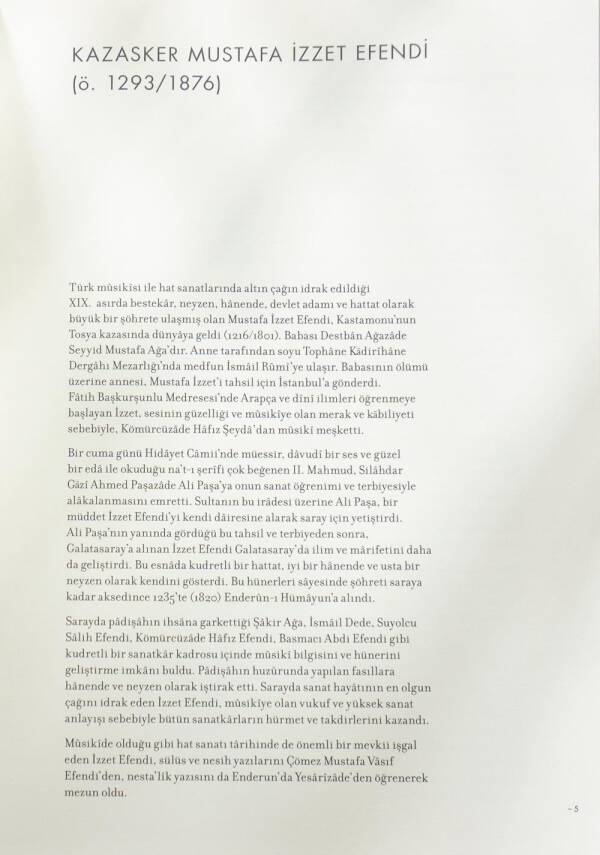 Kazasker M. İzzet Efendi Sülüs Nesih Meşk - 2