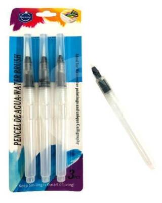 Keep Smiling Brush Pen Set with Water Reservoir 3 Pieces