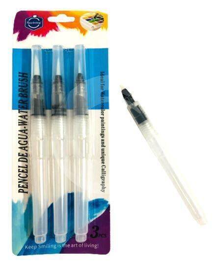 Keep Smiling Brush Pen Set with Water Reservoir 3 Pieces - 1