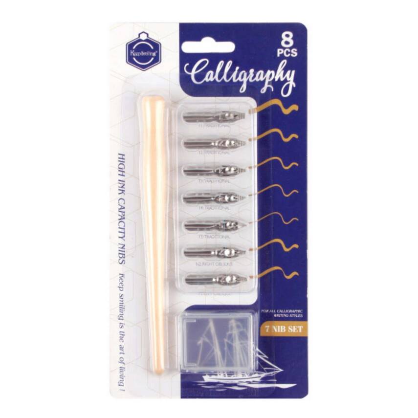 Keep Smiling Calligraphy Set 8 Pieces - 1