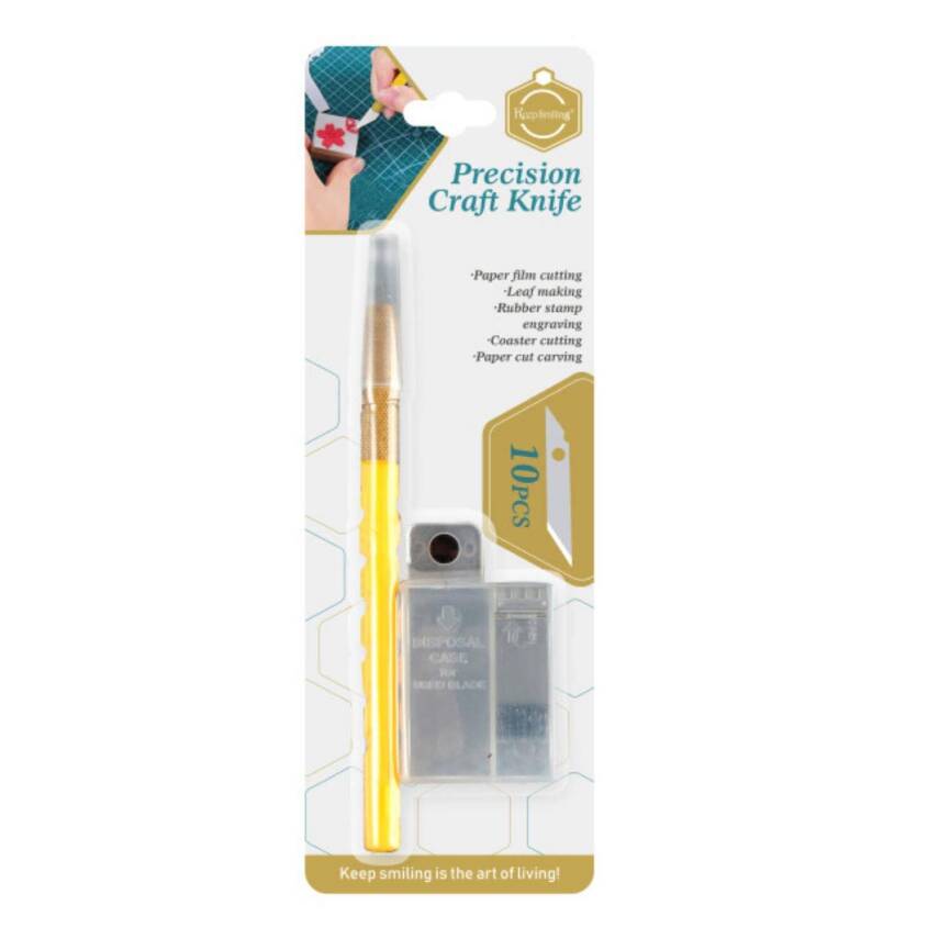 Keep Smiling Cretuar Knife with 10 Spares I0070 - 1