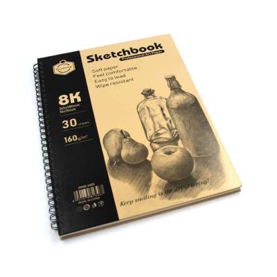 Keep Smiling Sketchbook 26.5x38 cm 160 gr 30 Pages