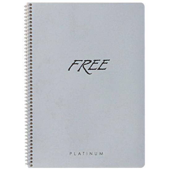 Keskin Bloknot Free Platinum A4 PP Kapak Spiralli 70 gr 80 Yaprak Çizgili - 1