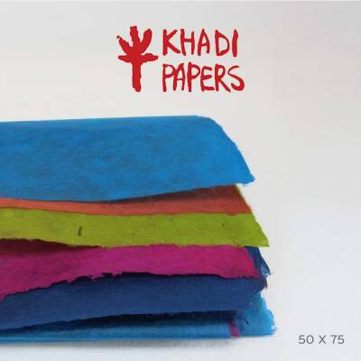 Khadi Doğal Lokta Kağıdı Karışık Renkler 30 gsm 50x75 cm
