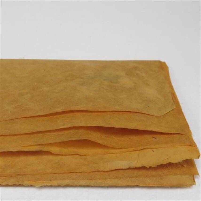 Khadi Doğal Lokta Kağıdı Safran 30 gsm 50x75 cm - 1