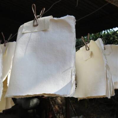 Khadi Handmade Multi-Purpose Drawing Book 320 gr 30 cm x 30 cm 20 Sheets - 5