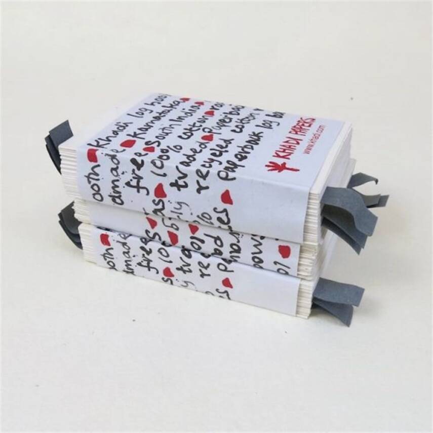 Khadi Handmade Multi-Purpose Drawing Notebook 100 gr 12 cm x 17 cm LBW - 1