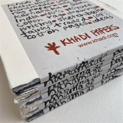 Khadi Handmade Multi-Purpose Drawing Notebook 150 gr 20x20 cm Medium - 1