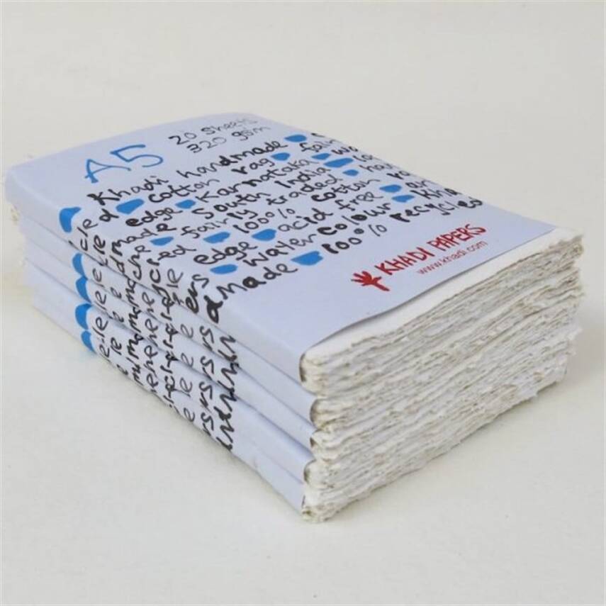Khadi Handmade Multi-Purpose Drawing Notebook 320 gr A5 20 Sheets - 1