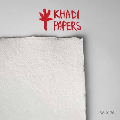 Khadi Handmade Paper 640 gsm 56x76 cm Rough White