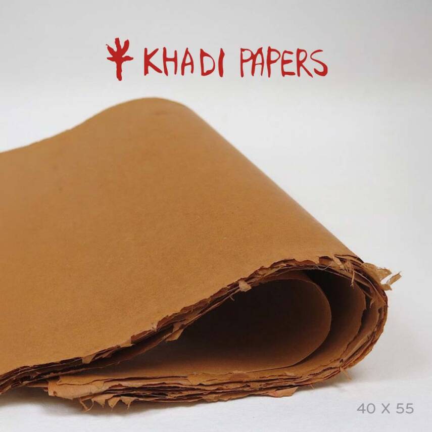 Khadi Hemp Paper Turkish Madder Smooth 100 gsm 40x55 cm - 1