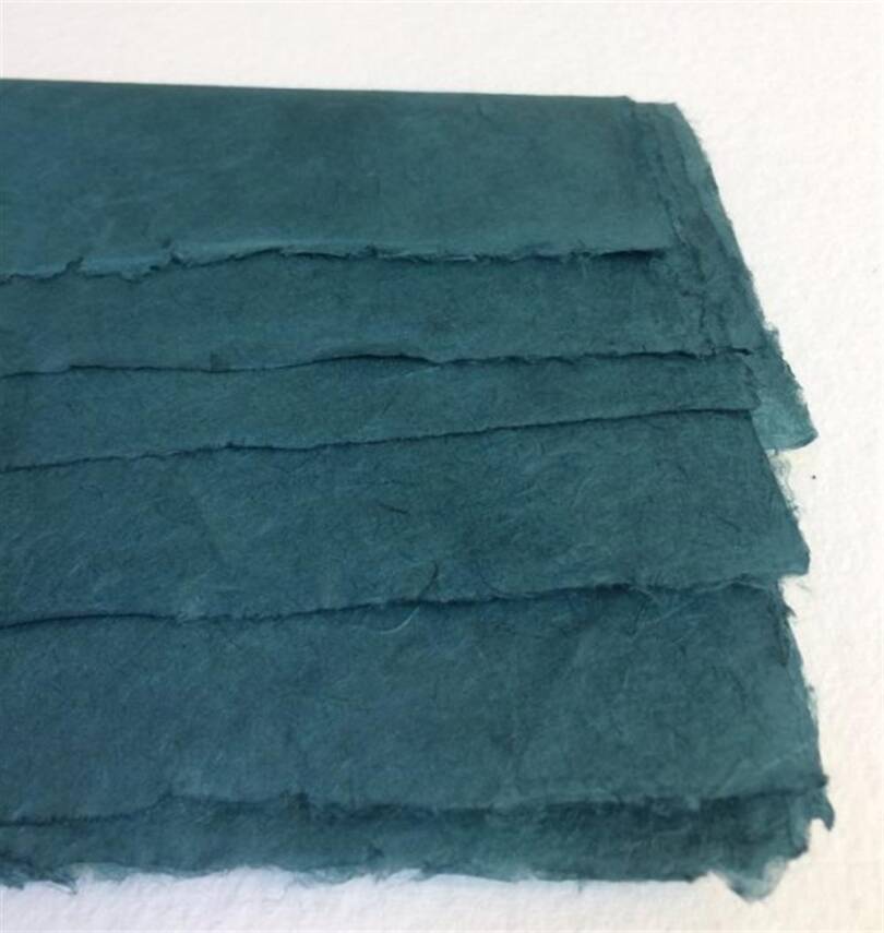 Khadi Natural Lokta Paper Blue 30 gsm 50x75 cm - 1