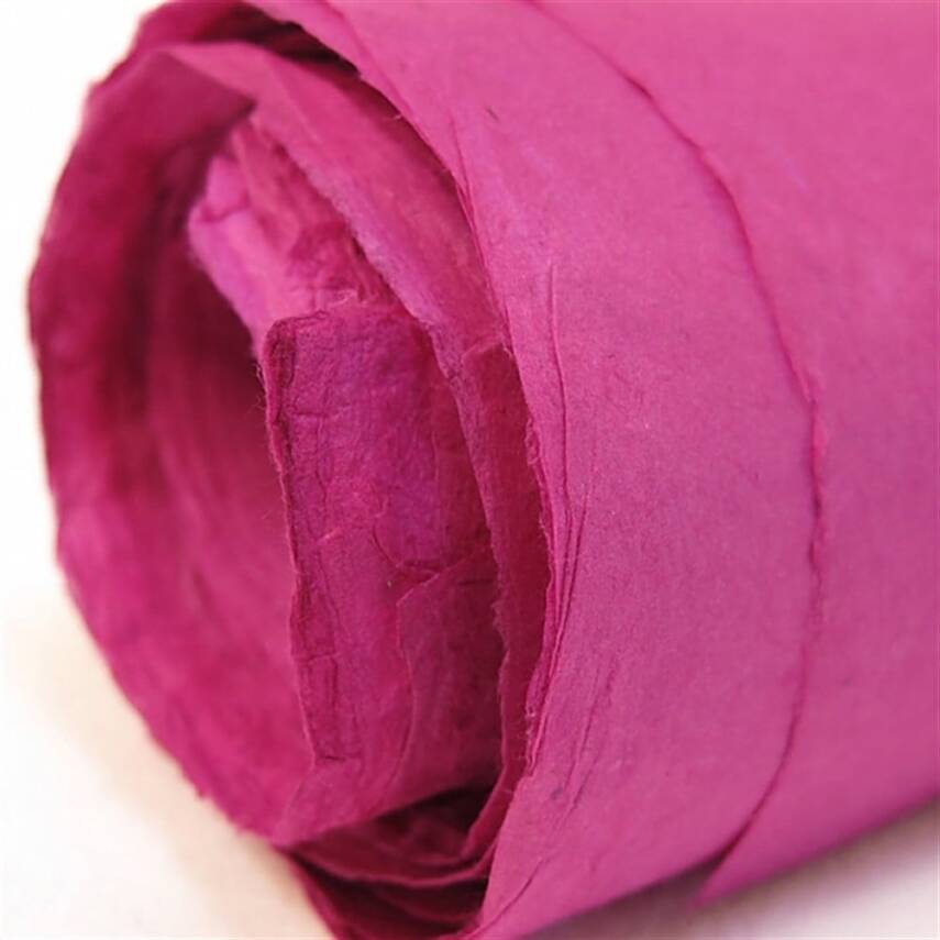 Khadi Nepal Lokta Kağıdı Fuşya 30 gsm 50x75 cm - 1