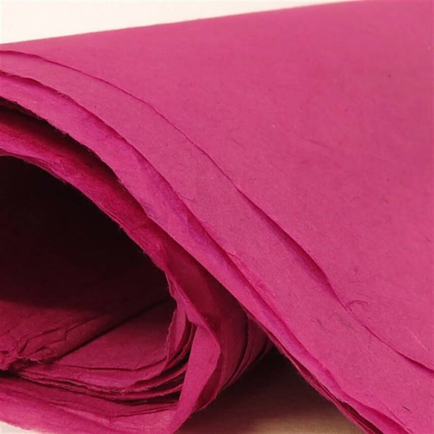 Khadi Nepal Lokta Kağıdı Fuşya 30 gsm 50x75 cm - 2
