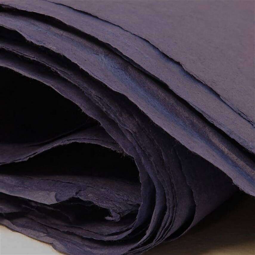 Khadi Nepal Lokta Kağıdı Mürdüm 30 gsm 50x75 cm - 2
