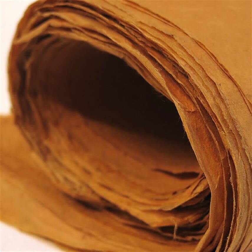 Khadi Nepal Lokta Kağıdı Safran 30 gsm 50x75 cm - 1