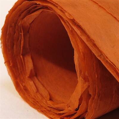 Khadi Nepal Lokta Paper Coral 30 gsm 50x75 cm - 1