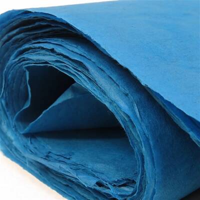 Khadi Nepal Lokta Paper Turquoise 30 gsm 50x75 cm - 2