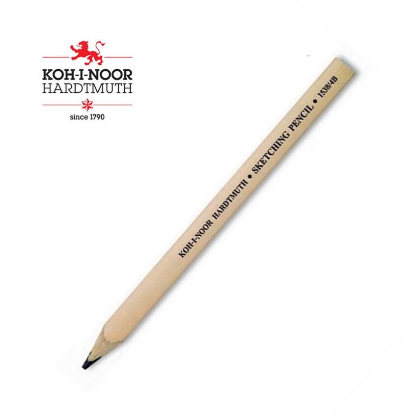 Koh-i Noor Carpenter Pencil Short 1538 N 4B - 1