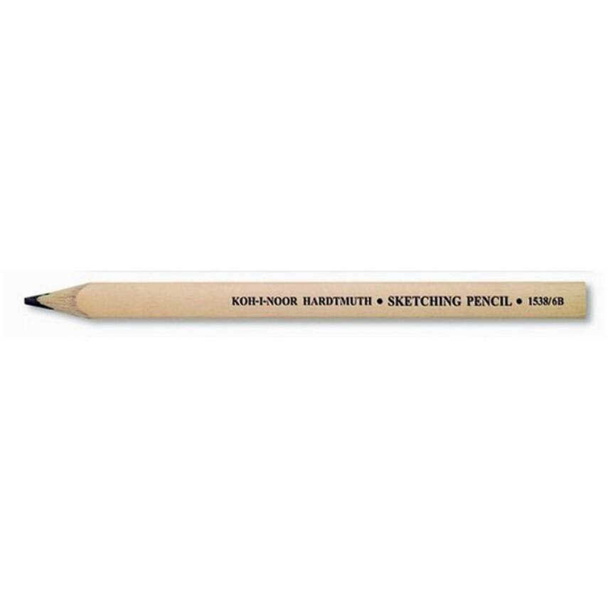 Koh-i Noor Carpenter Pencil Short 1538 N 6B - 1