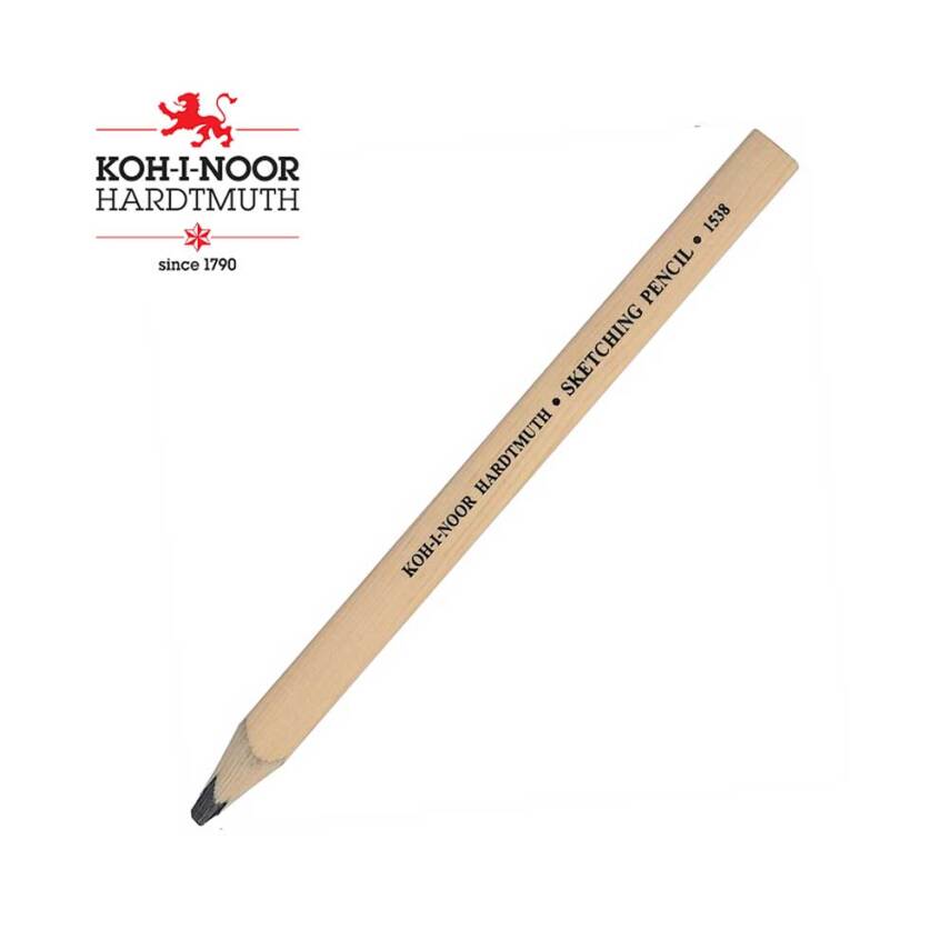 Koh-i Noor Carpenter Pencil Short 1538 N 6B - 1