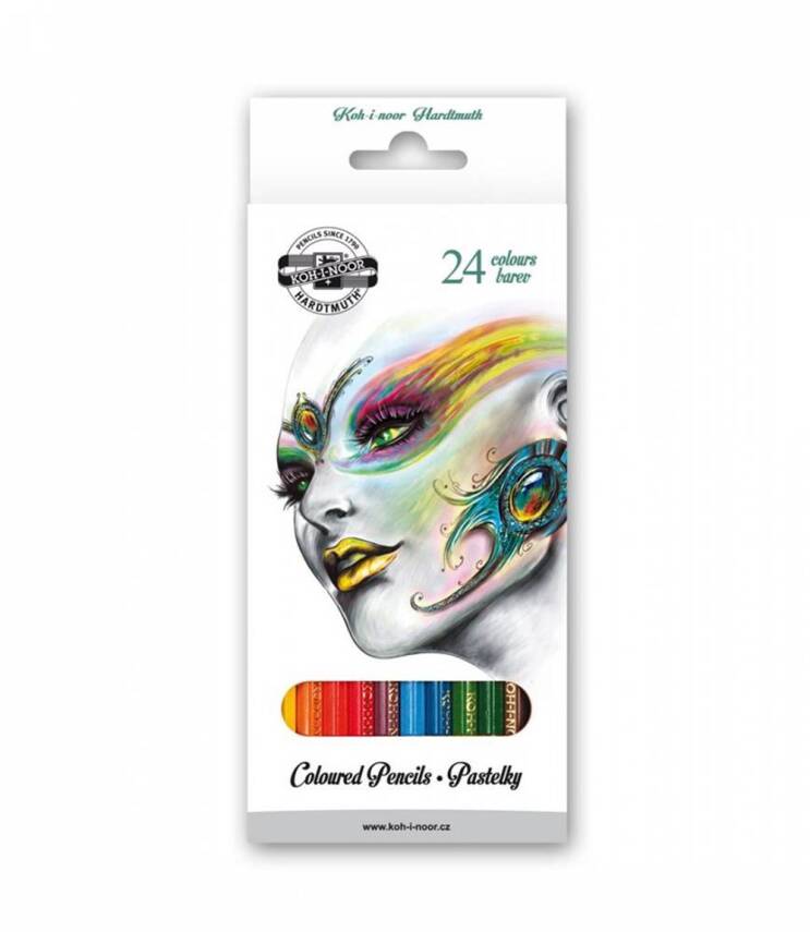 Koh-i-Noor Colored Pencil Set of 24 3554 - 1