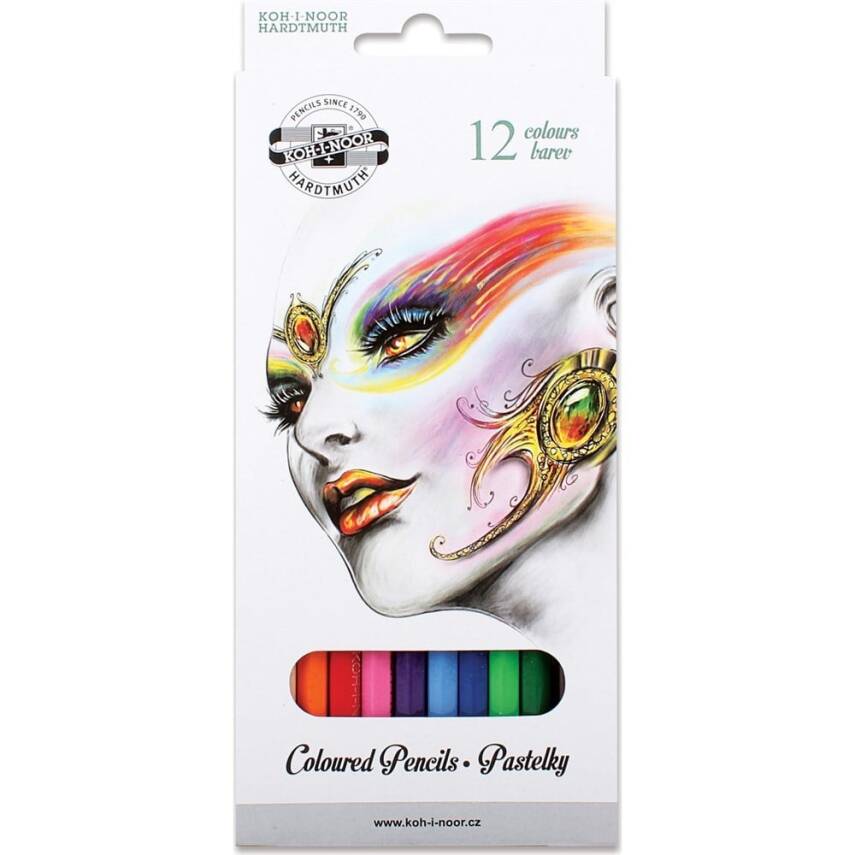 Koh-i-Noor Dry Color Set of 12 3552 - 1