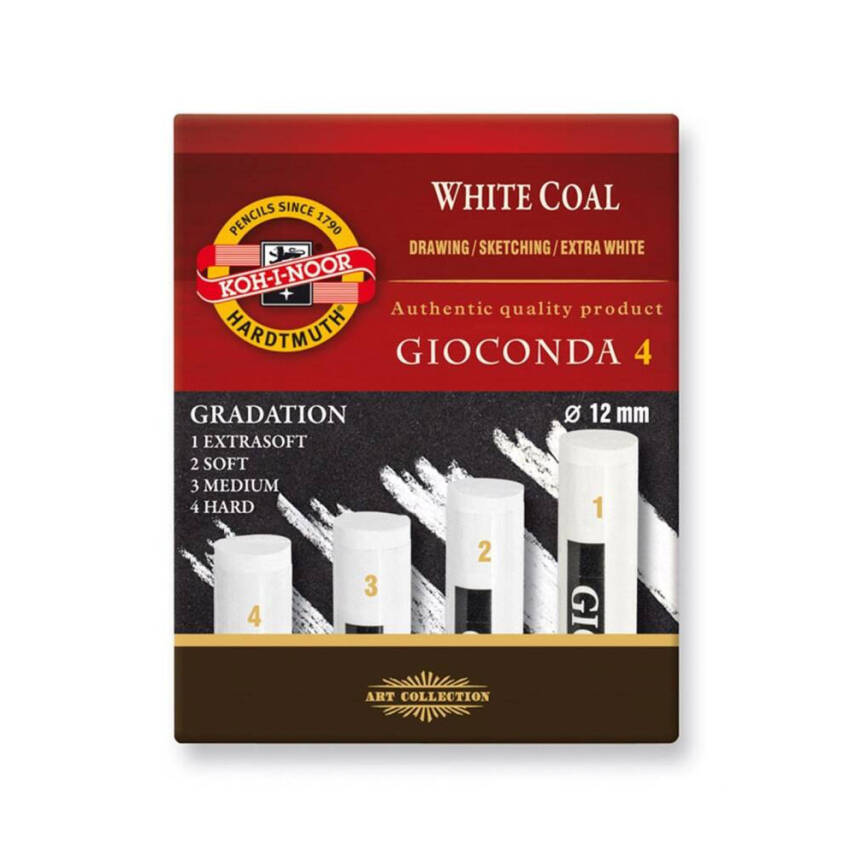 Koh-i Noor Extra White Coals Thick White Coal 8692-4 - 1