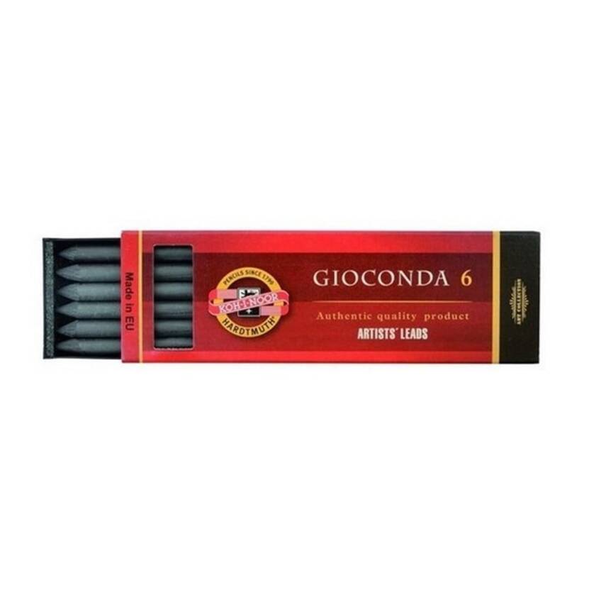 Koh-i Noor Gioconda Graphite Nib Black 2B 6-Piece N:4865 - 1
