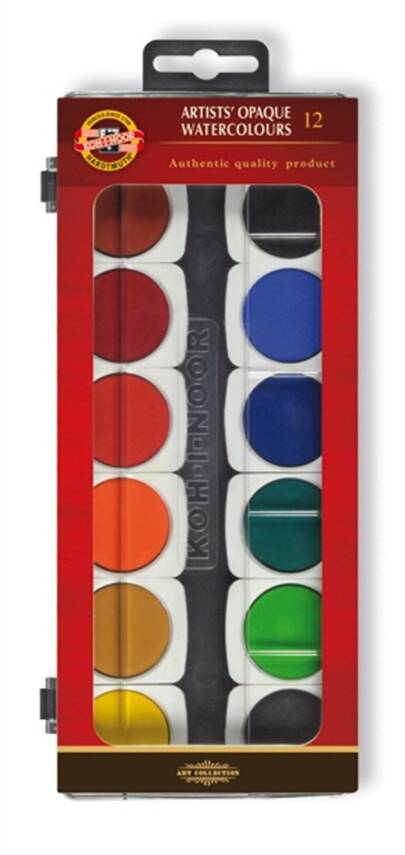 Koh-i Noor Opaque Watercolor Set of 12 - 1