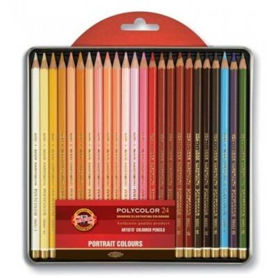 Koh-i Noor Polycolor Artist Coloring Pen Set 24 Portrait 3824