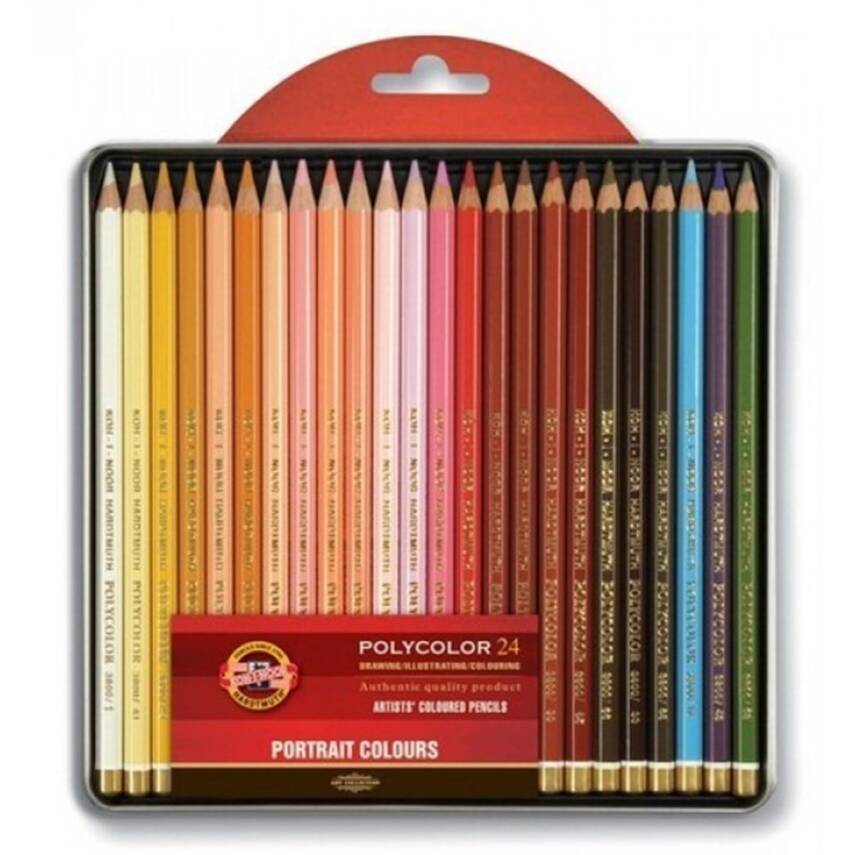 Koh-i Noor Polycolor Artist Coloring Pen Set 24 Portrait 3824 - 1