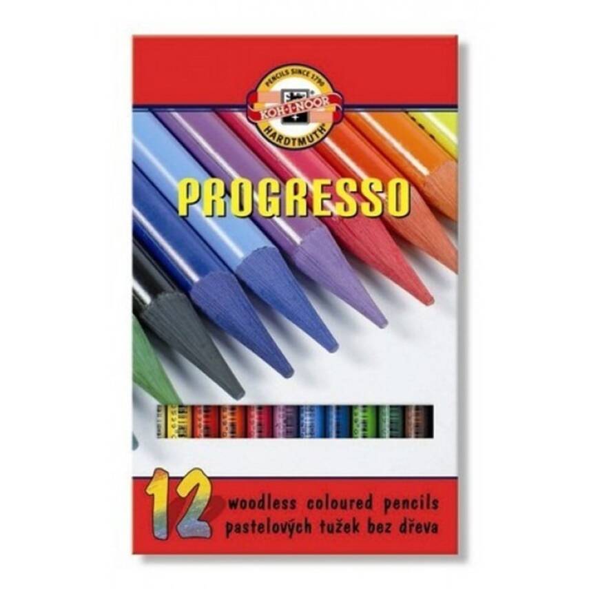 Koh-i Noor Progresso Woodless Colored Pencil 12 Colors - 1