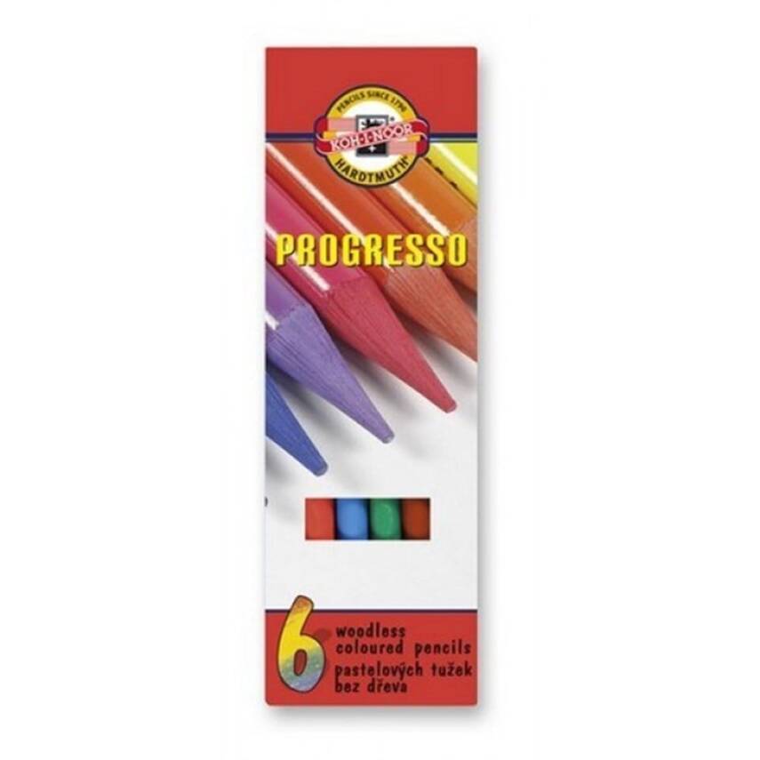 Koh-i Noor Progresso Woodless Colored Pencil 6 Colors - 1