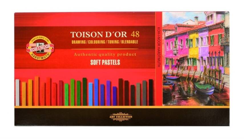 Koh-i Noor Set of Artist's Dry Chalksl 48 Colors 8586 - 1