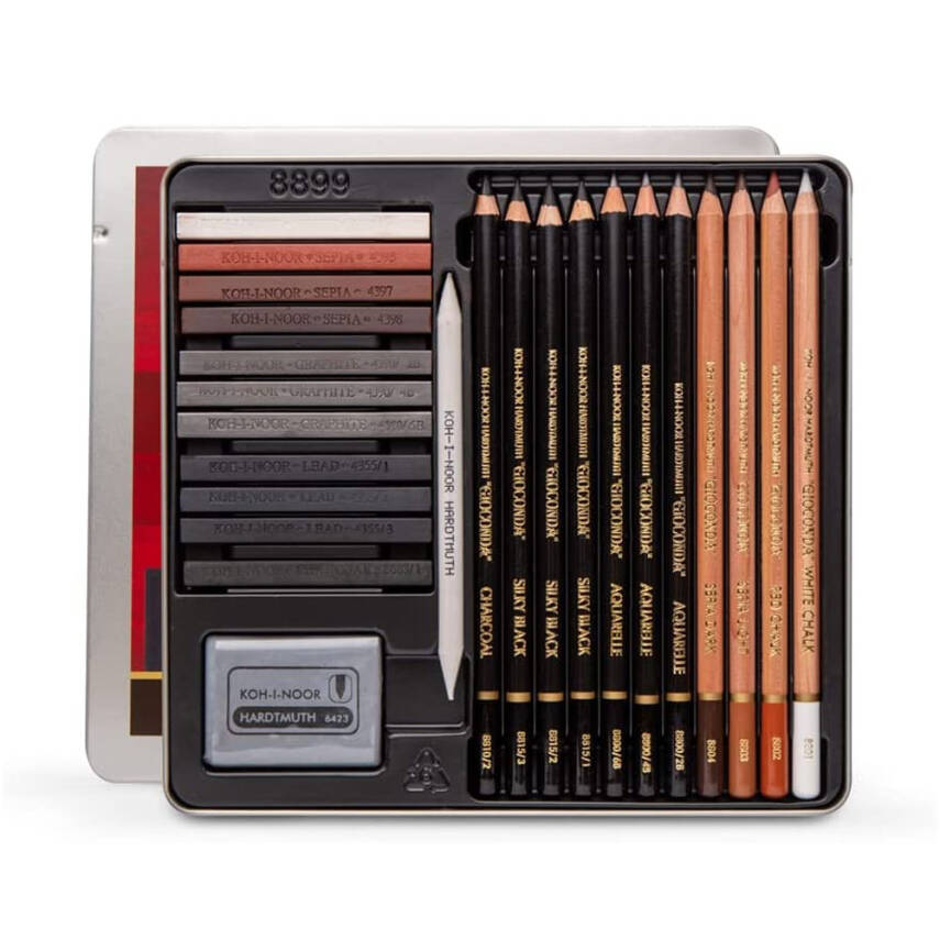 Koh-i Noor Sketch Drawing Set 24 Pieces 8899 - 2