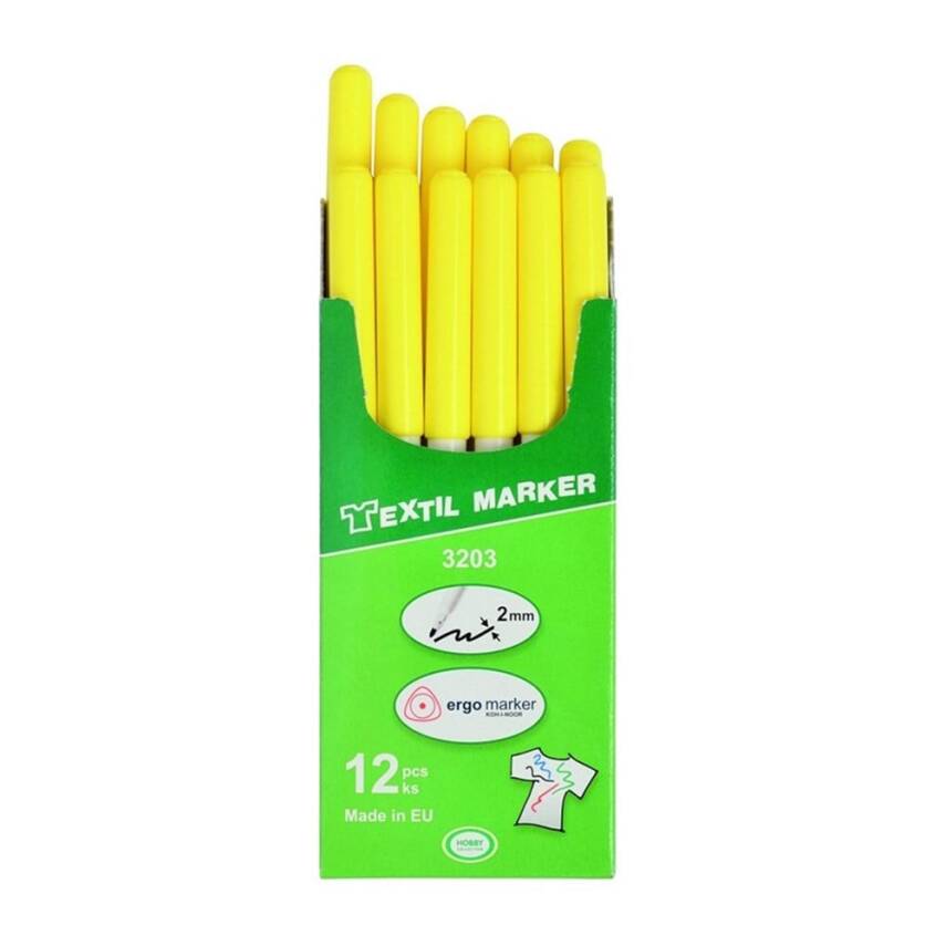 Koh-i Noor Textile Pen 2 mm F.Yellow - 1