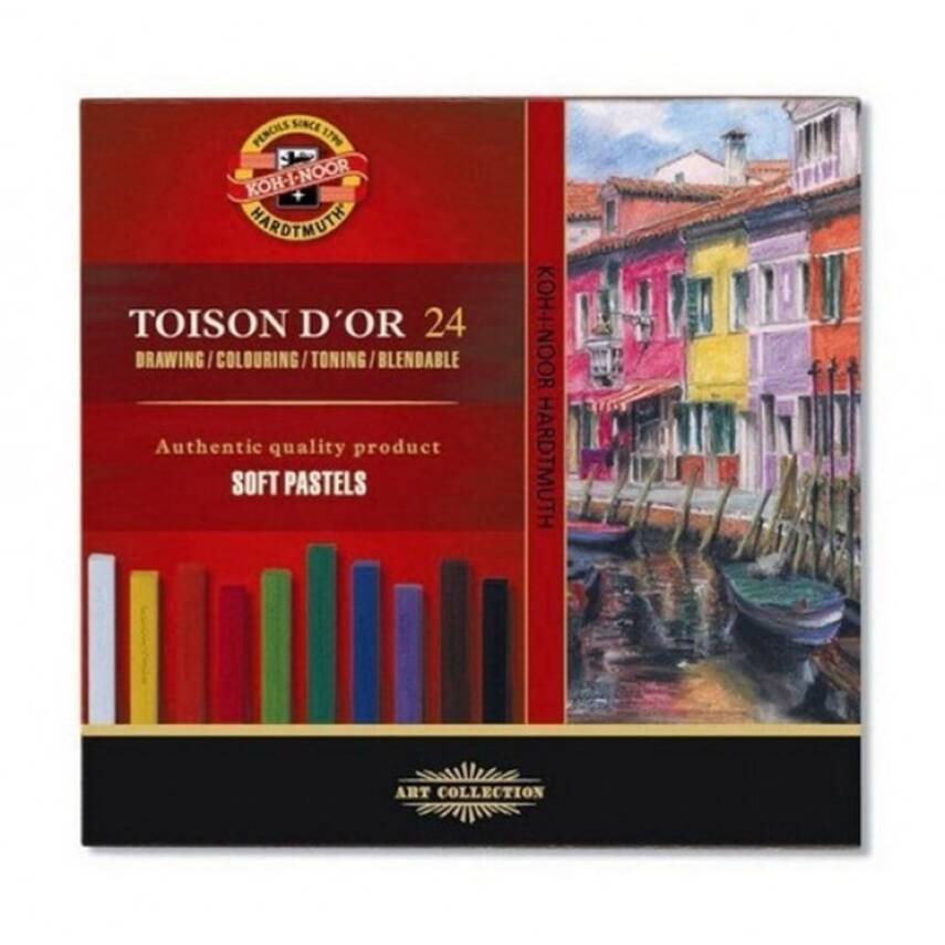Koh-i Noor Toıson D'or Soft Pastel Set 24 Pieces 8584 - 1
