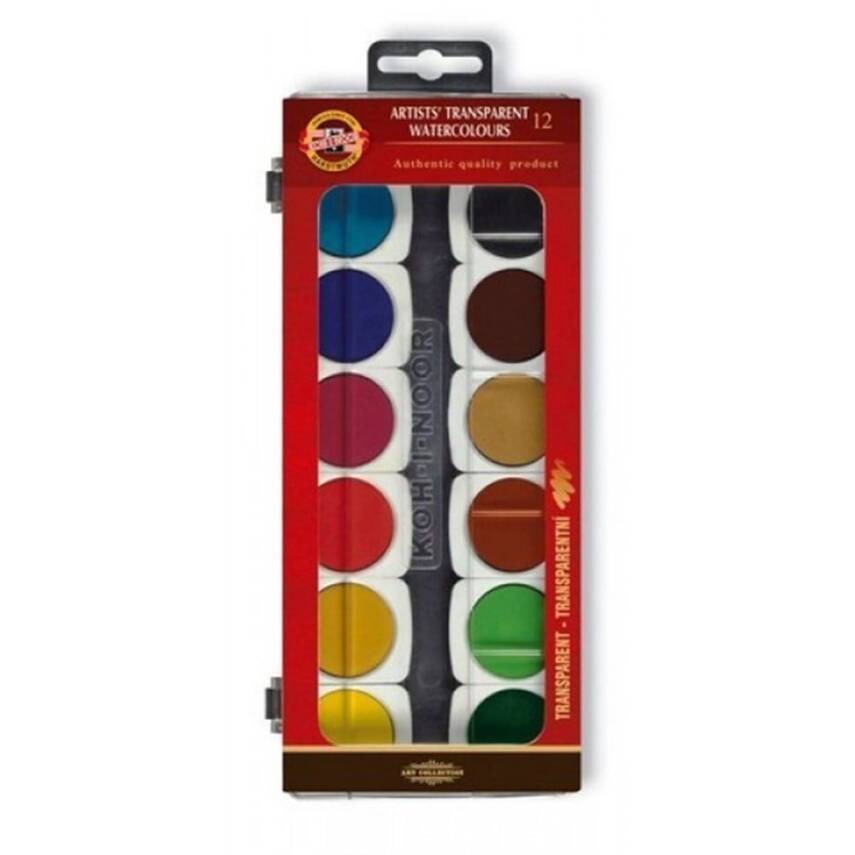 Koh-i Noor Transparent Watercolor Set of 12 - 1