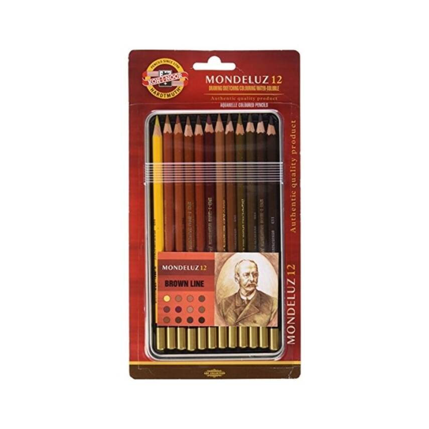 Koh-i noor Watercolor Pencil Set 3722 12 Coffee Tones - 1